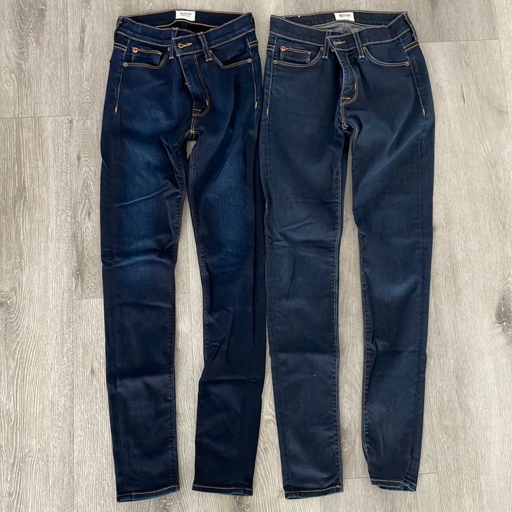Hudson Skinny Jeans size 24 Barbara High Waist & Nico Midrise